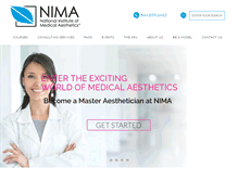 Tablet Screenshot of nima.edu